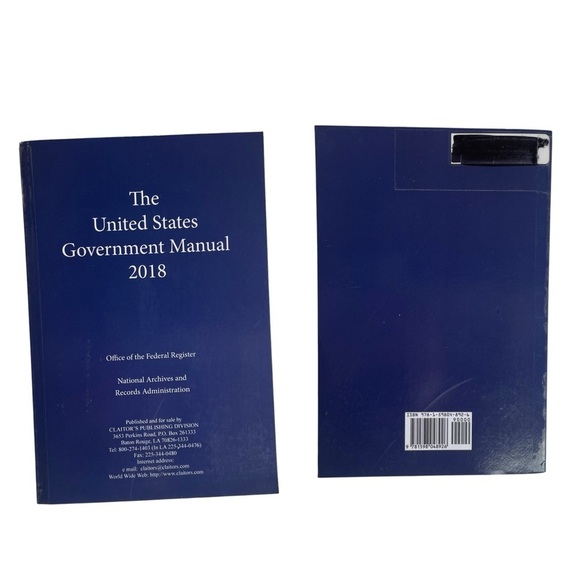 United States Government Manual 2018 Office Of Federal Registers Archive Records - Picture 8 of 8